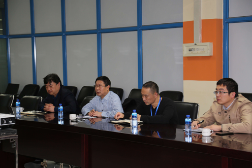 万名干手下基层烟台市国企一队到瓦力游戏软件公司调研座谈